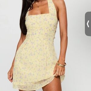 Princess Polly Yellow Floral Mini Dress